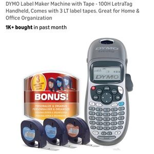 Dymo LetraTag Label Maker Value Pack with Tapes